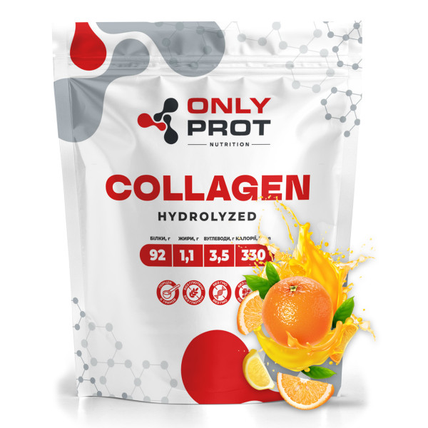 Гідролізований колаген 250 г апельсин Onlyprot