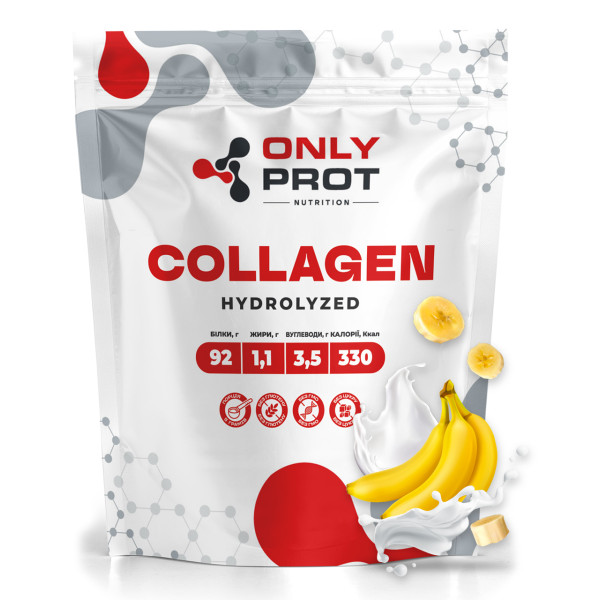 Гідролізований колаген 250 г банан Onlyprot