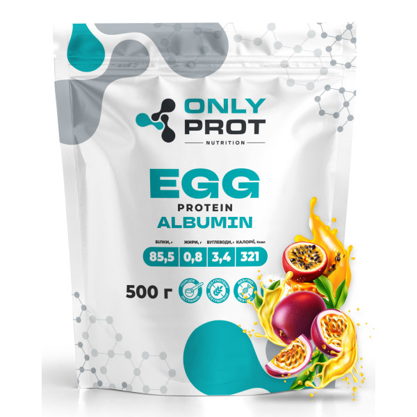Альбумін (Яєчний протеїн) 500 г маракуя Onlyprot