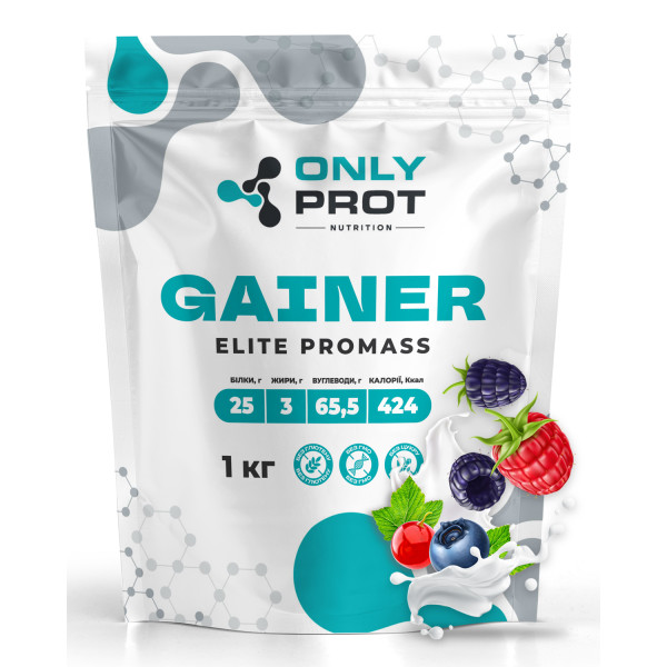 Гейнер 1 кг лісові ягоди Onlyprot