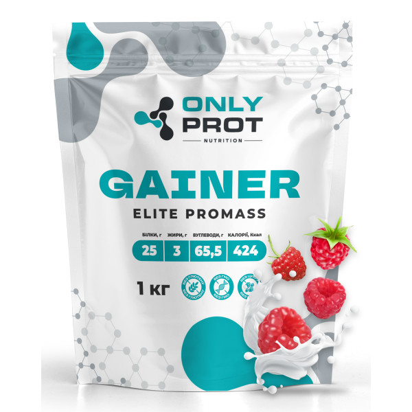 Гейнер 1 кг малина Onlyprot