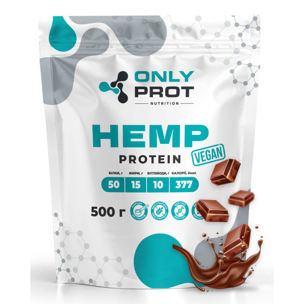 Конопляний протеїн 500 г шоколад Onlyprot