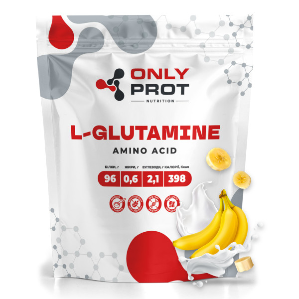 L-глютамін 250 г банан Onlyprot