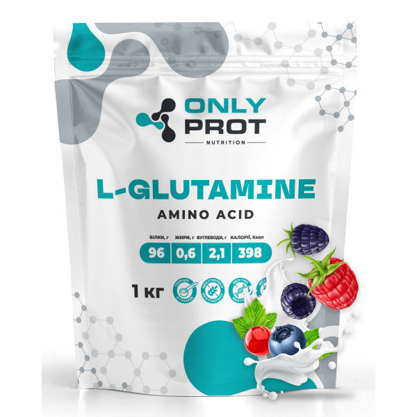 L-глютамін 1 кг лісові ягоди Onlyprot