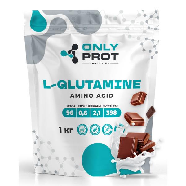L-глютамін 1 кг молочний шоколад Onlyprot