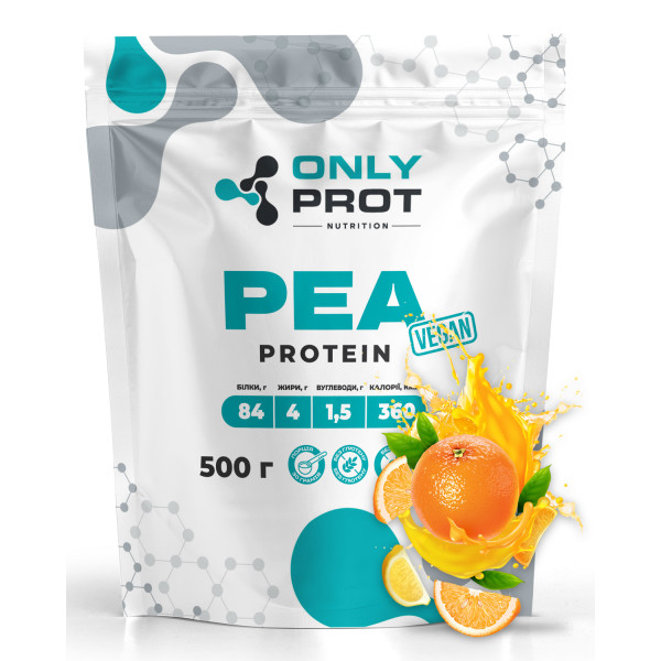 Гороховий протеїн 500 г апельсин Onlyprot