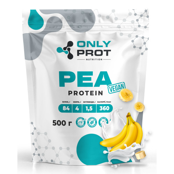 Гороховий протеїн 500 г банан Onlyprot