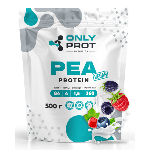 Гороховий протеїн 500 г лісові ягоди Onlyprot