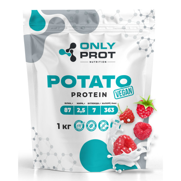 Картопляний протеїн 1 кг малина Onlyprot