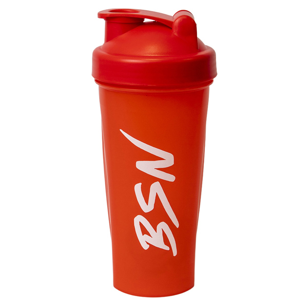 Шейкер BSN 700 мл червоний з кулькою