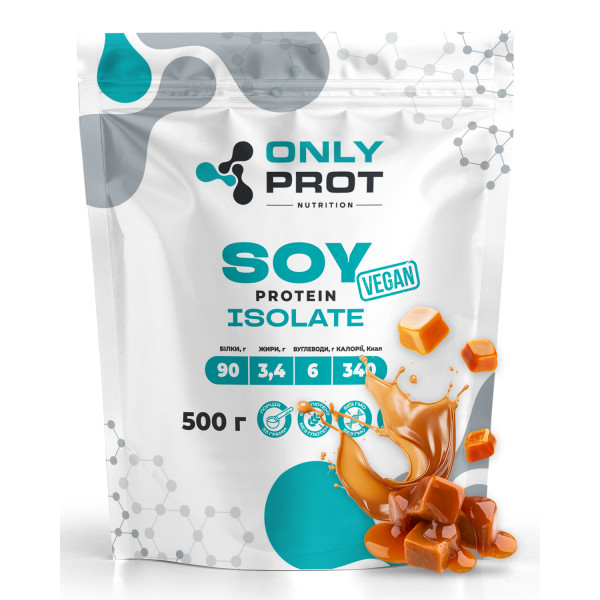 Соєвий протеїн 500 г карамель Onlyprot
