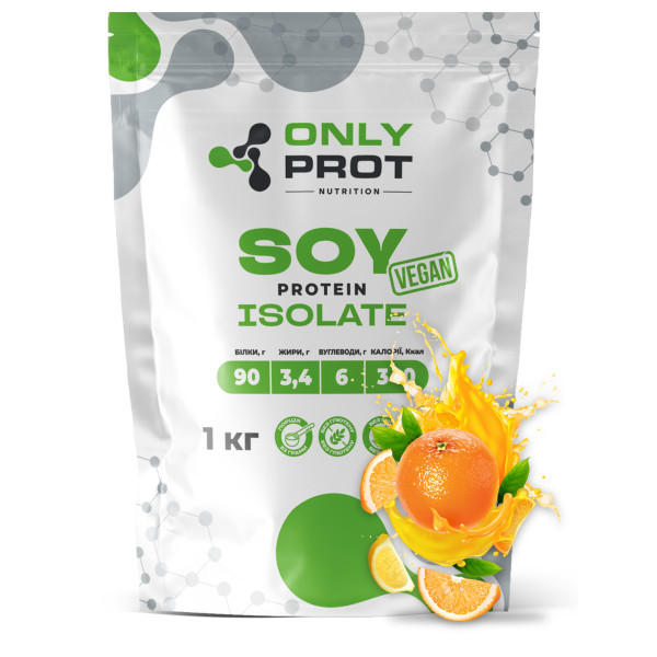 Соєвий протеїн 1 кг апельсин Onlyprot