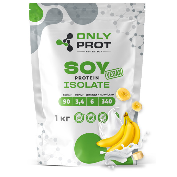 Соєвий протеїн 1 кг банан Onlyprot