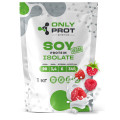 Соєвий протеїн 1 кг малина Onlyprot